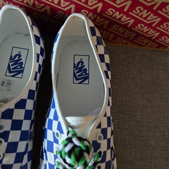 Vans Authentic Men Classic Checkerboard Blue and White New 122024 - Picture 4 of 9